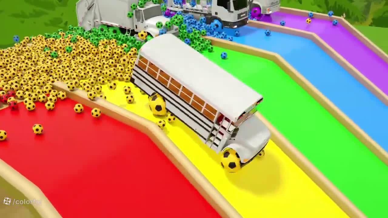 ماجراجویی با ماشین‌های رنگی: یادگیری رنگ‌ها و شکل‌ها!