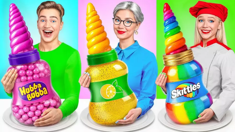 چالش غذایی: آشپزی با دوستان و خوراکی‌های رنگی!