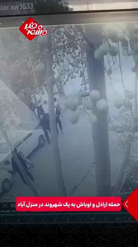   تصاویر شوکه‌کننده از حمله اراذل و اوباش به یک شهروند در منزل‌آباد