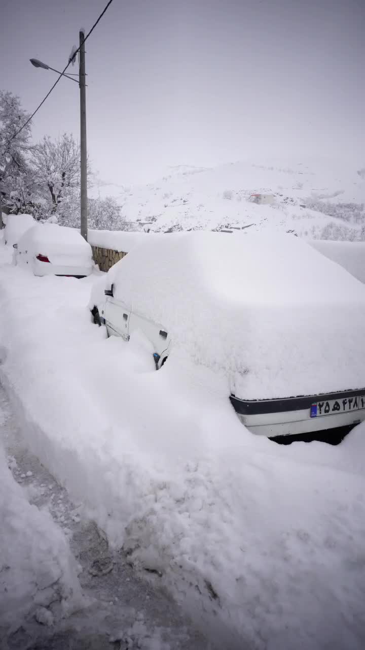   بارش ۶۰ سانتی‌متری برف در کنگ خراسان