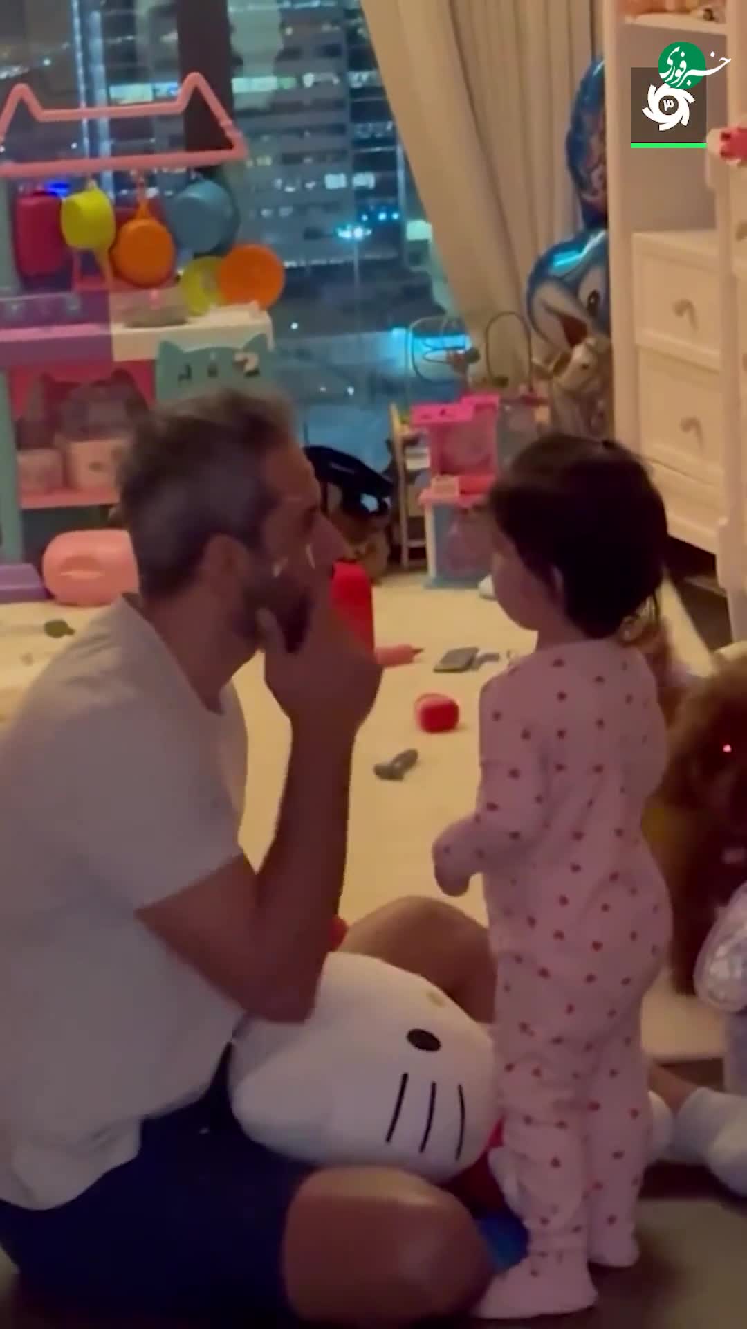   ویدیو جالب از سعید معروف در حال بازی با دختر سردار آزمون