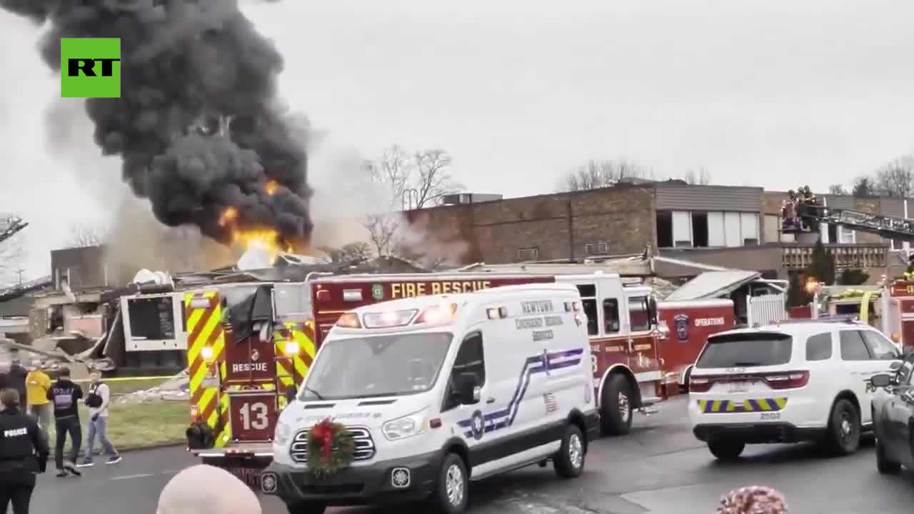   تصاویر تازه‌تر از انفجار و آتش‌سوزی خانه سالمندان در پنسیلوانیا؛ مقامات از تلفات گسترده خبر دادند