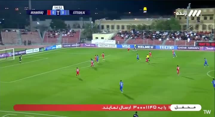   گل اول استقلال به المحرق توسط قلی‌زاده