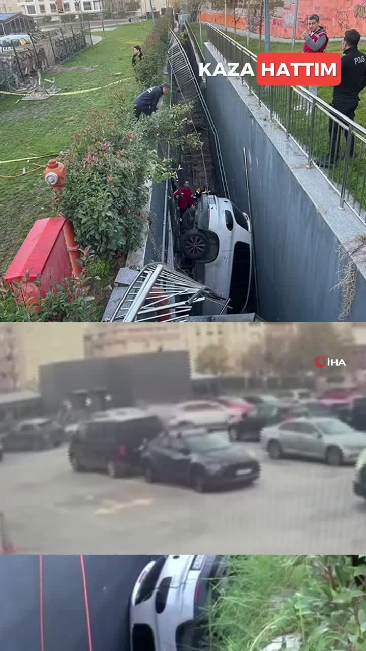   حادثه در پارکینگ استانبول؛ سقوط راننده زن از ارتفاع ۵ متری!