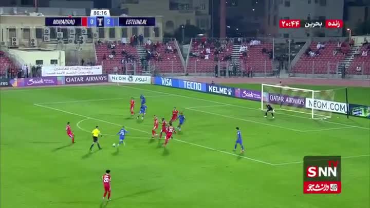   شوت فنی فوق‌العاده آسانی؛ گل سوم استقلال به المحرق توسط یاسر آسانی در دقیقه 87