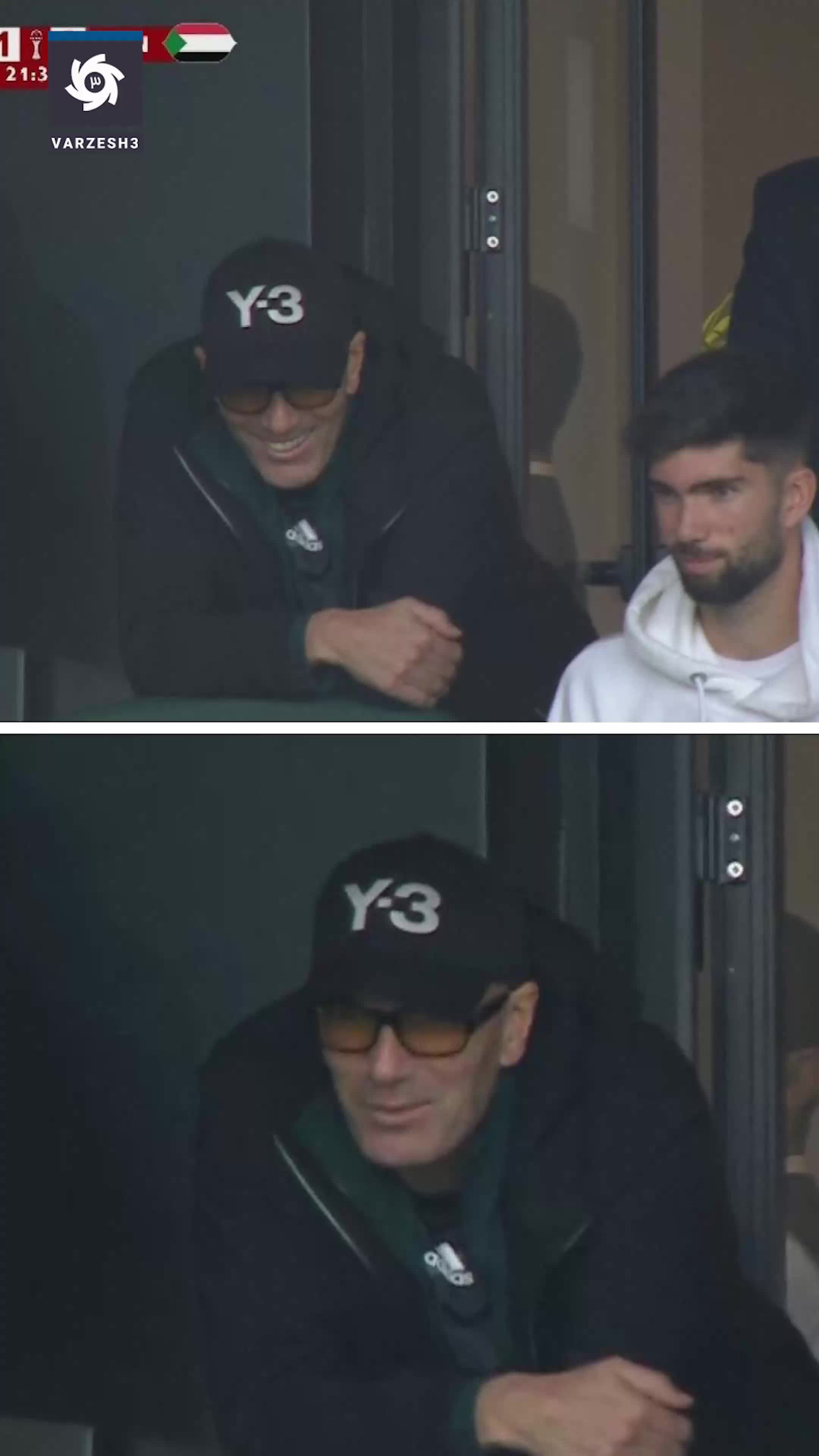   حضور زین‌الدین زیدان در دیدار الجزایر - سودان برای دیدن بازی پسرش لوکا