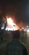   آتش‌سوزی یک تالار عروسی در جاده کیاشهر - آستانه اشرفیه در گیلان