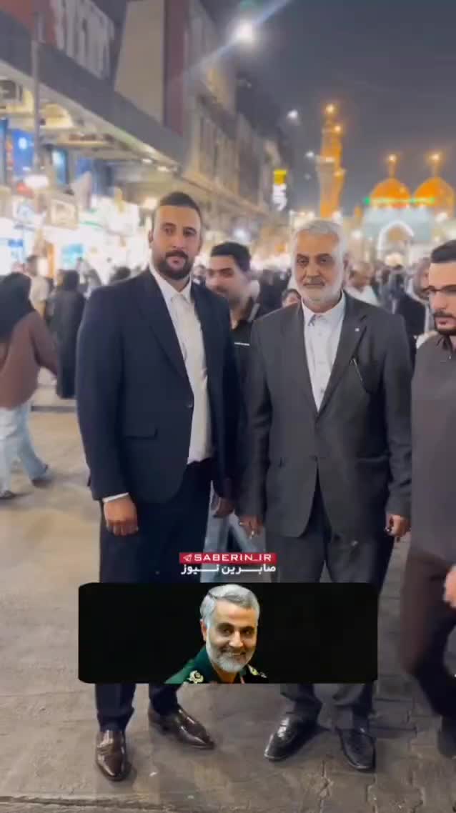   مرد عراقی با شباهت ظاهری قابل‌ توجهی به شهید حاج‌ قاسم سلیمانی