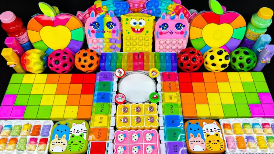 اسلایم رنگین کمانی: قلبی پر از سرگرمی و آرامش!