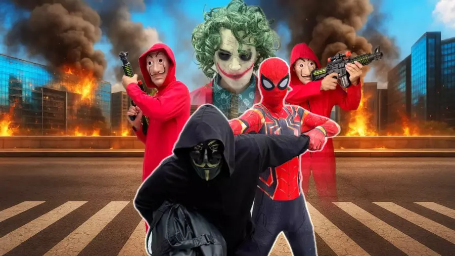 مرد عنکبوتی در نبرد با دزدان و جوکر: یک روز پرماجرا!