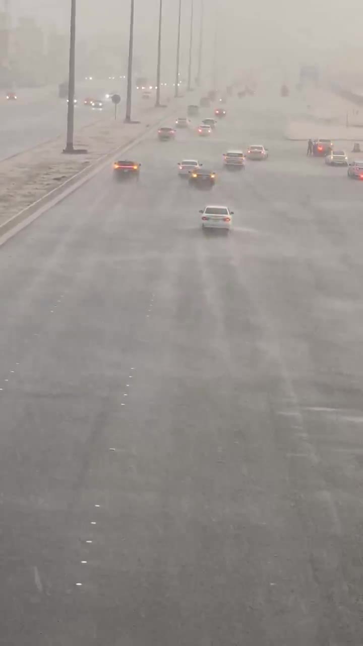   بارش شدید باران در جده عربستان