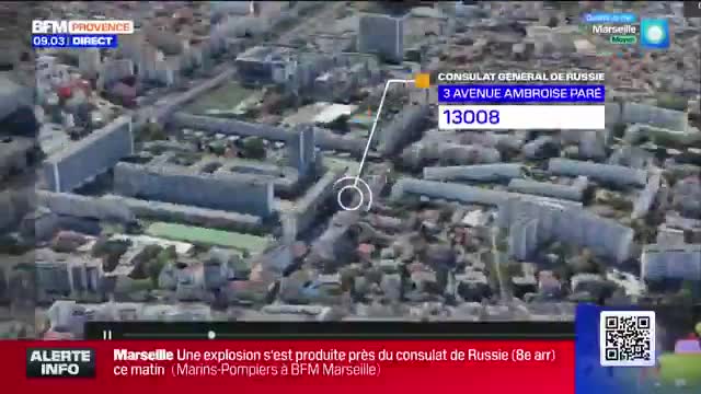   اولین تصاویر از انفجار در کنسولگری روسیه در مارسی