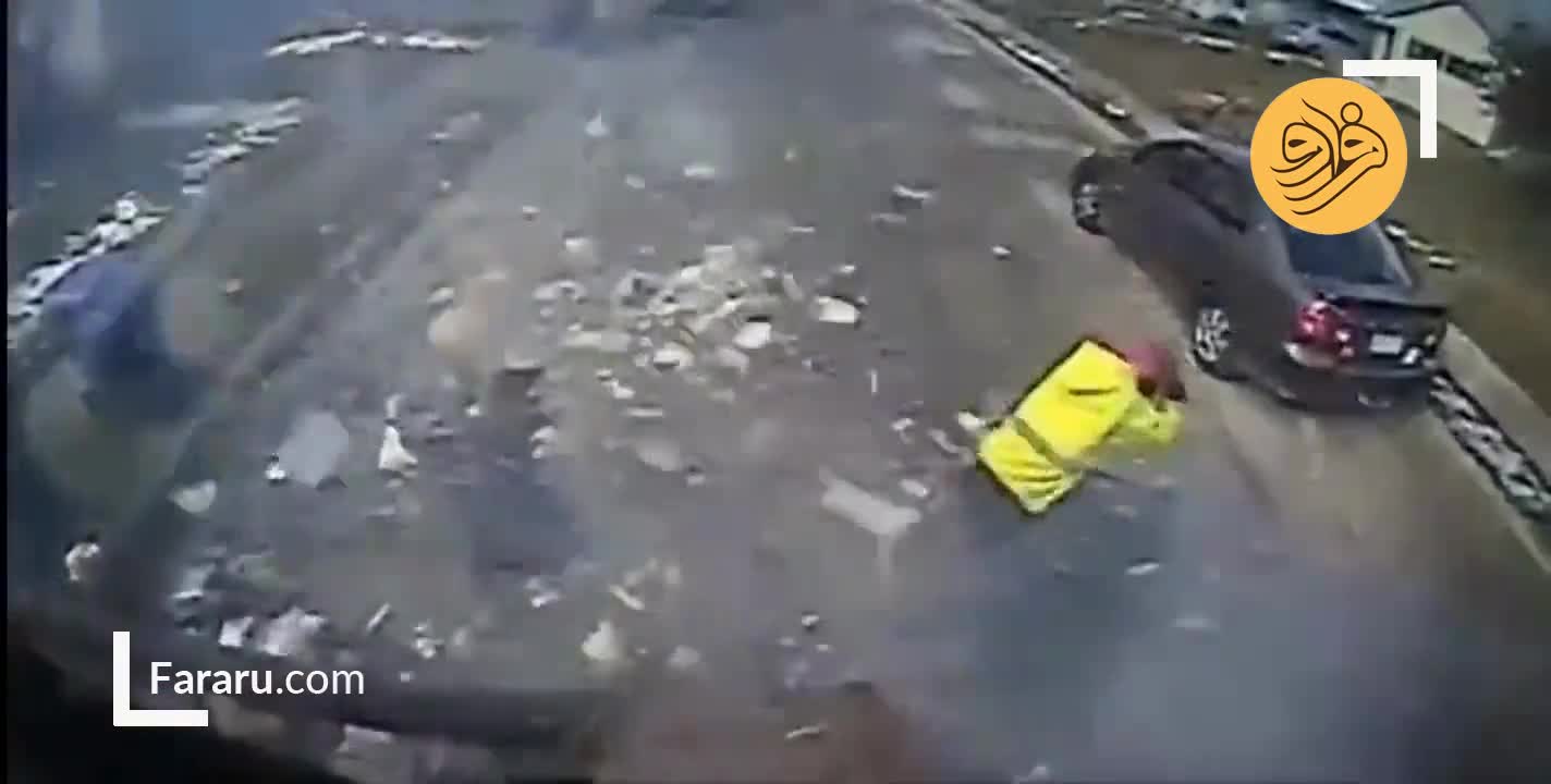  انفجار مهیب کامیون حمل زباله