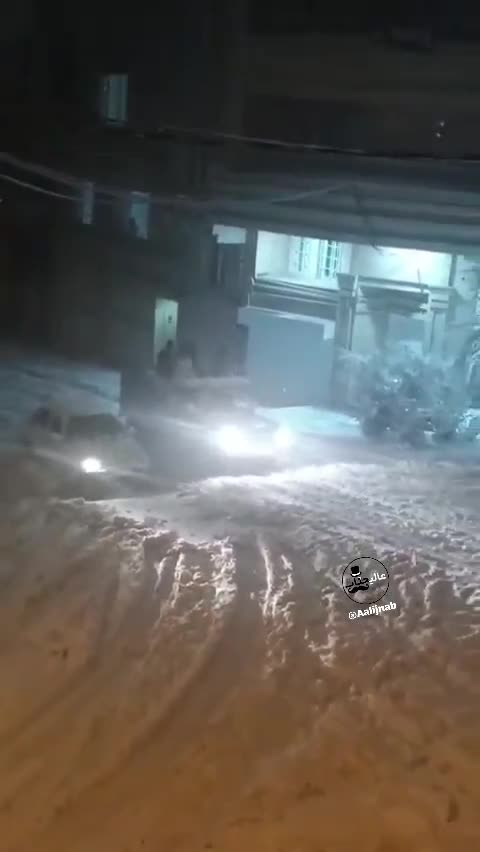   راه حل عجیب مردم برای بالا آوردن یک نیسان از تپه برفی