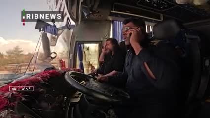   دوربین مخفی تخلفات جاده‌ای در اتوبوس توسط پلیس