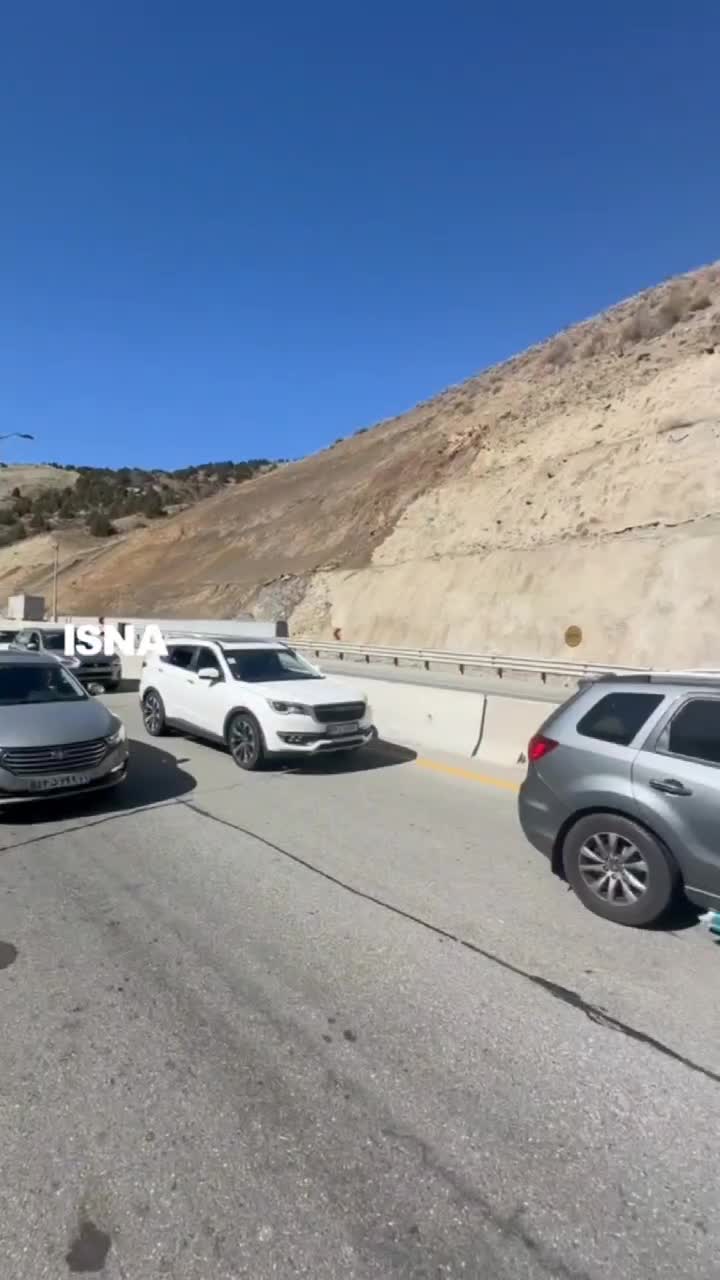   ترافیک سنگین آزادراه تهران - شمال