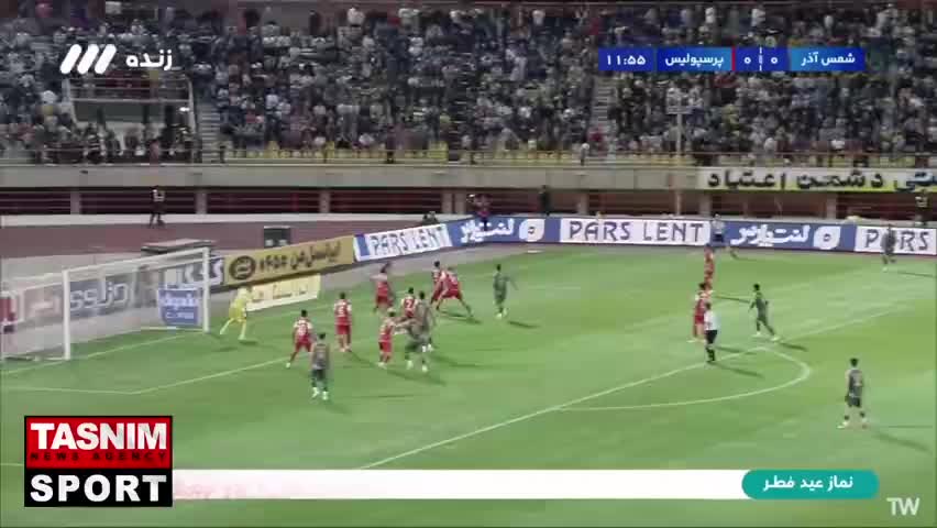   گل اول شمس آذر به پرسپولیس توسط مجتبی فخریان