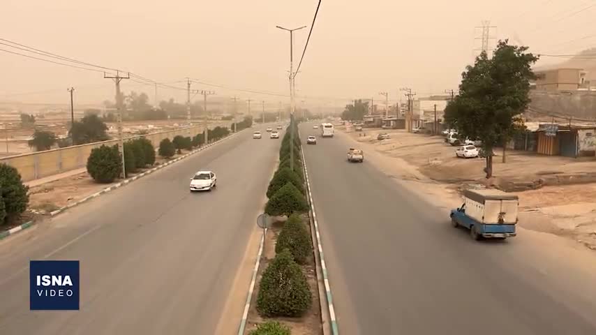 ببینید؛ گرد و غبار وارداتی؛ از جنوب تا شمال کشور