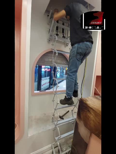 رودیس نردبان تمام فولادی محکم و زیبا و بصرفه