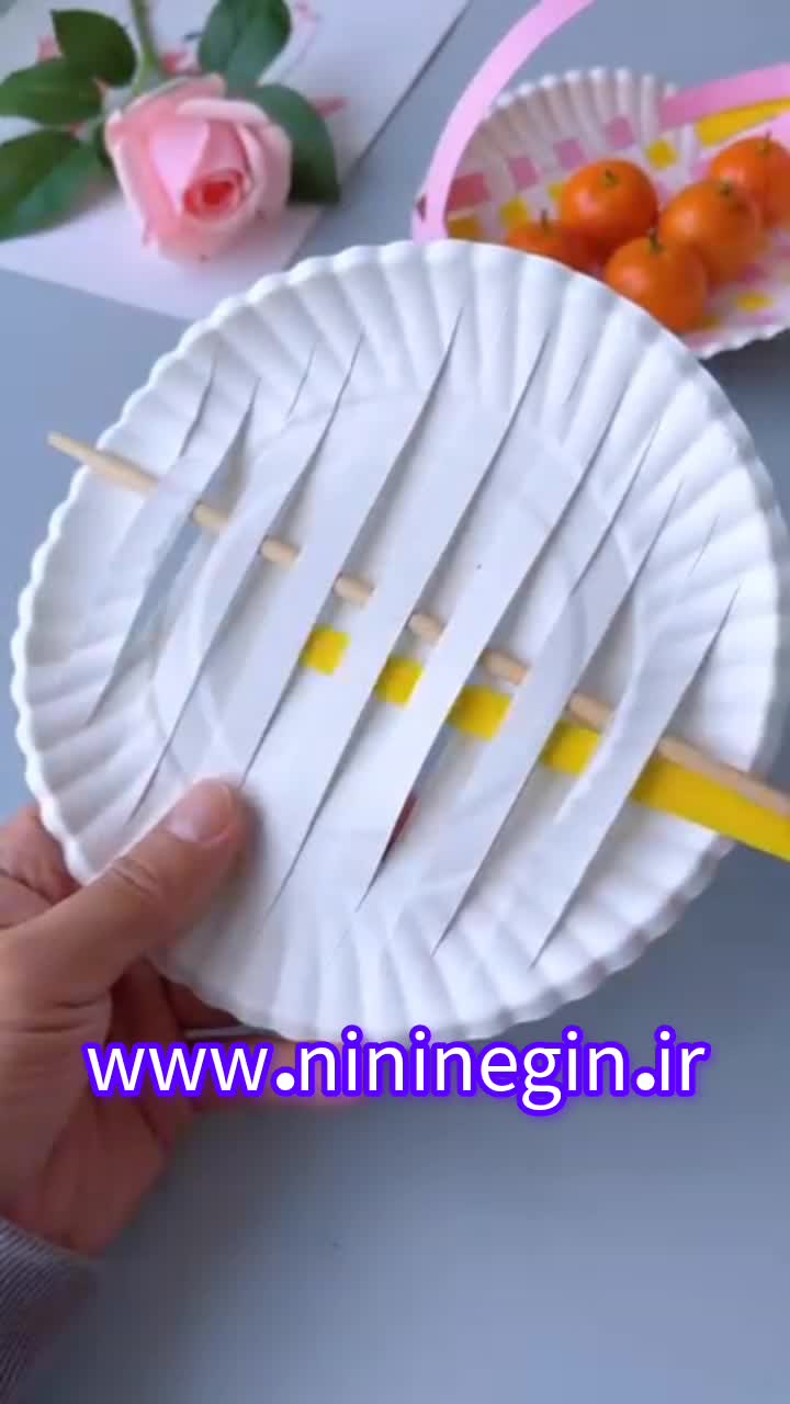 کاردستی سبد با وسایل دور ریختنی