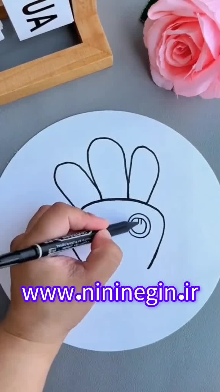 آموزش نقاشی کلبه و منظره