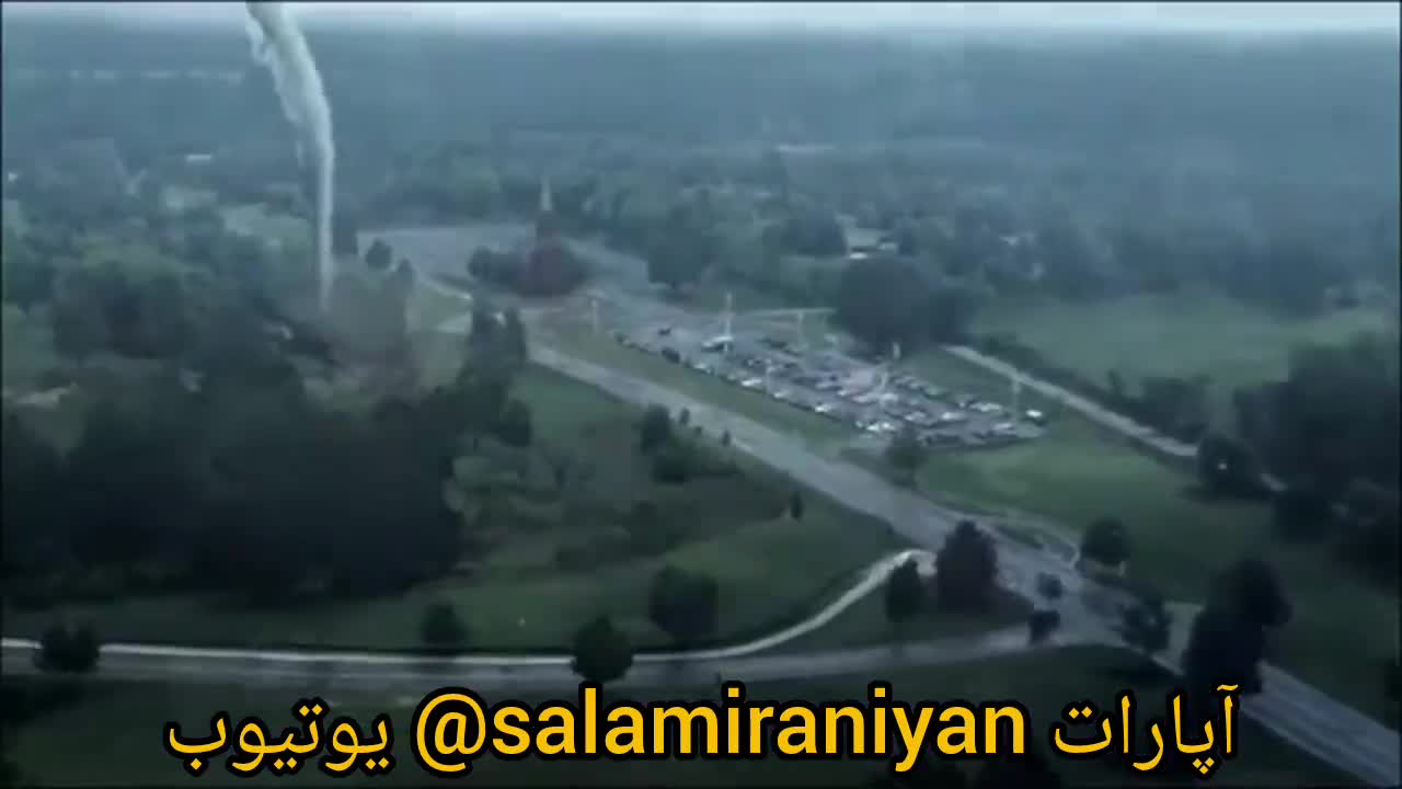 قدرت طبیعت عجیب فوق العاده زیبا و در عین حال وحشتناک طوفان توفان گردباد تندر توندر