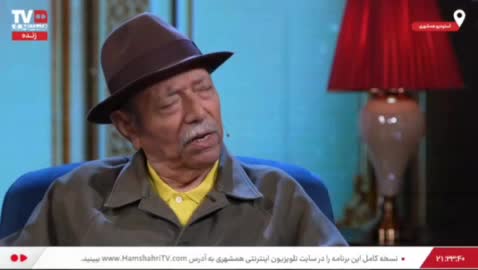   آوازخوانی علی نصیریان در برنامه زنده تلویزیون اینترنتی