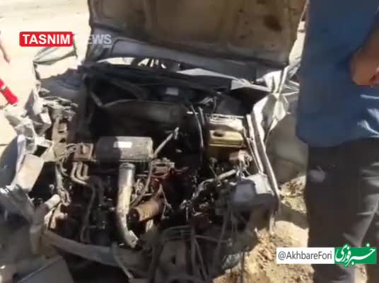   حادثه مرگبار پژو ۴۰۵ در محور سیرجان با ۱۲ سرنشین