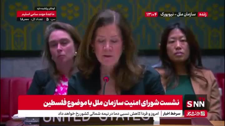   گزافه‌گویی نماینده آمریکا در سازمان ملل در نشست شورای امنیت: حماس حق حکومت و حضور در غزه را ندارد