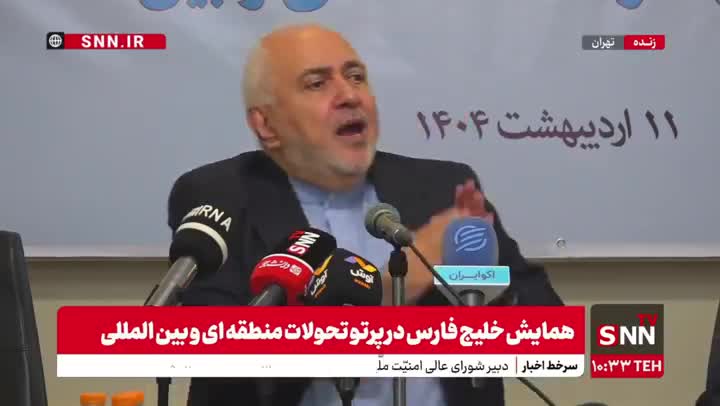 ظریف: اسرائیل بدون ایران قوی بزرگ‌ترین تهدید برای کشورهای عربی است! ۱۱ اردیبهشت ۱۴۰۴