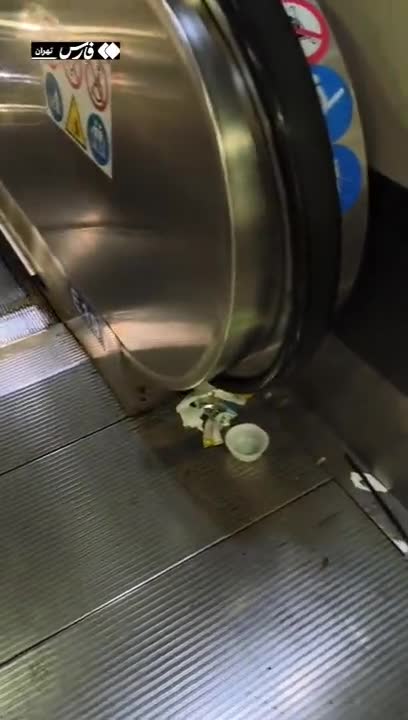   وضعیت عجیب بهداشت مترو میدان ولیعصر