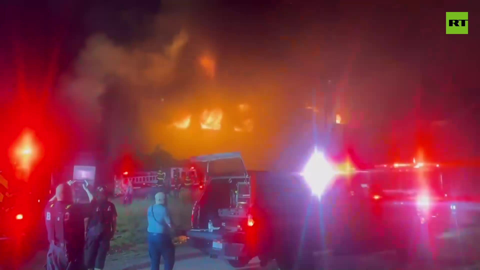   آتش‌سوزی گسترده در بالتیمور آمریکا