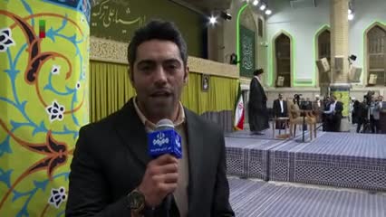   قابی متفاوت از دیدار معلمان با رهبر انقلاب