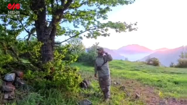   جدال گراز وحشی با پلنگ در پرور سمنان