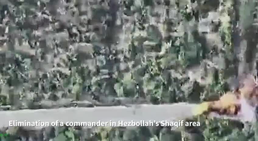   لحظه ترور یکی از نیروهای حزب الله توسط اسرائیل در جنوب لبنان