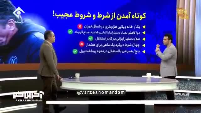   شرط و شروط عجیبی که والتر ماتزاری در مقابل باشگاه استقلال کوتاه آمد