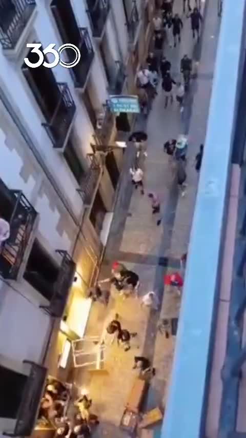   درگیری شدید هواداران تاتنهام و منچستریونایتد در بیلبائو