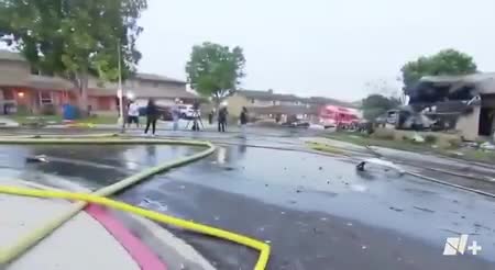   ‌فوری؛ اولین تصاویر از سقوط جت در آمریکا