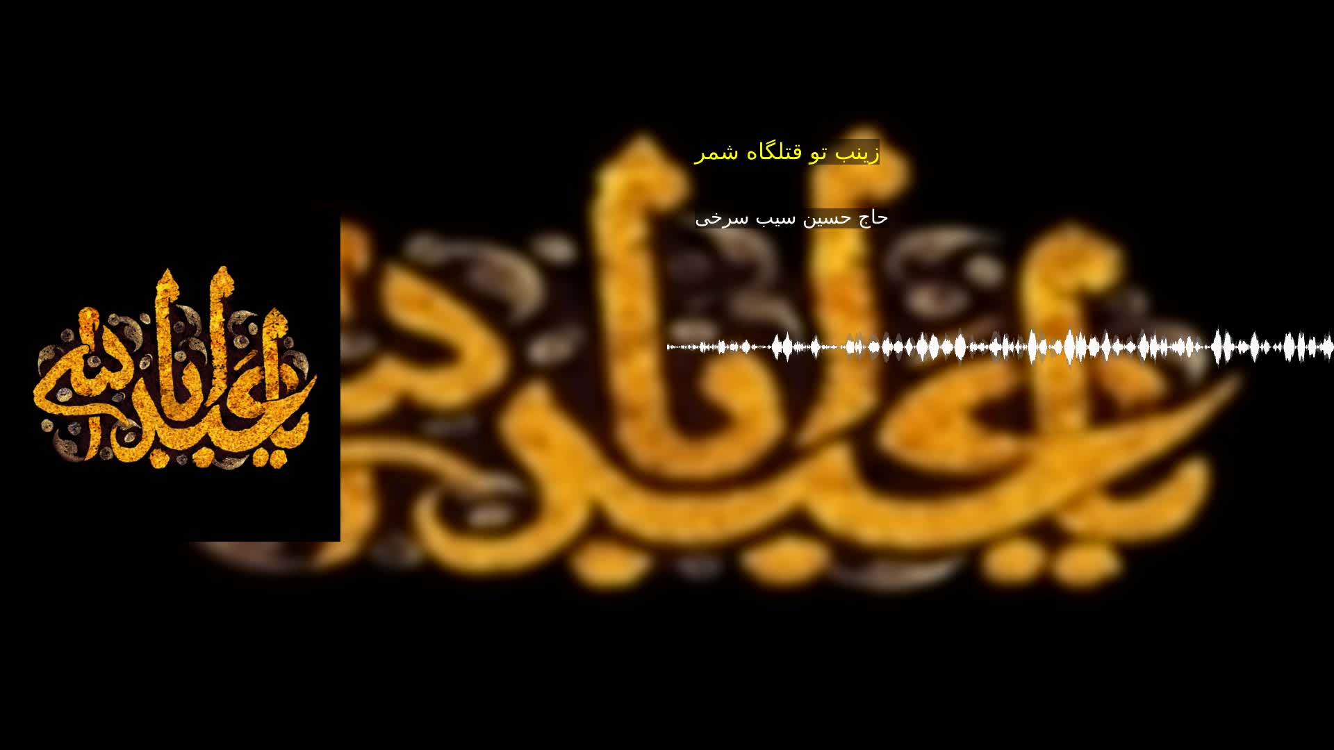 زینب تو قتلگاه شمر حاج حسین سیب سرخی