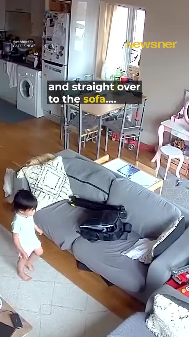   تلاش معجزه‌آسای دختر دوساله برای نجات پدرش که بخاطر افت قند خون از حال رفت!