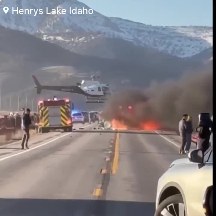   اولین تصاویر از تصادف مرگبار در آیداهوی آمریکا