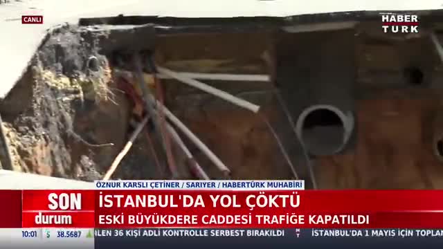   اولین تصاویر از فرو ریختن جاده در استانبول!