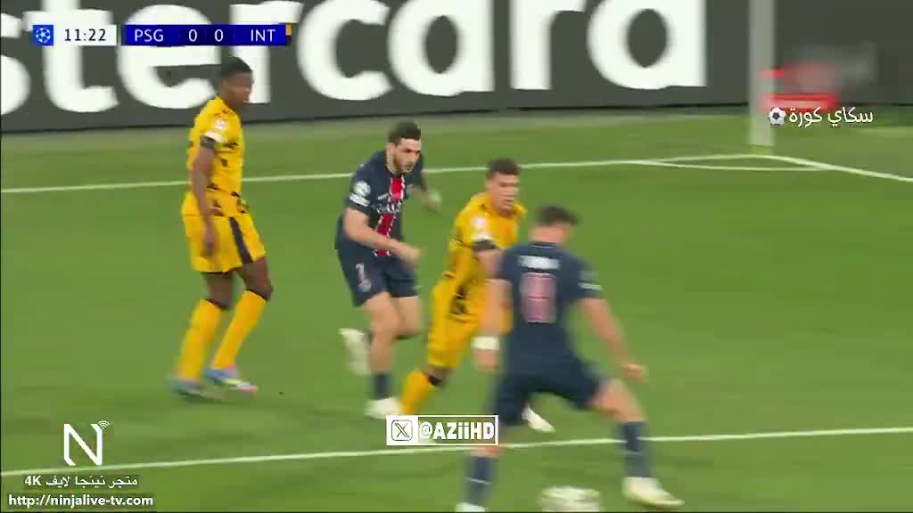   روی کار تیمی تماشایی گل اول پاری‌سن‌ژرمن به اینتر