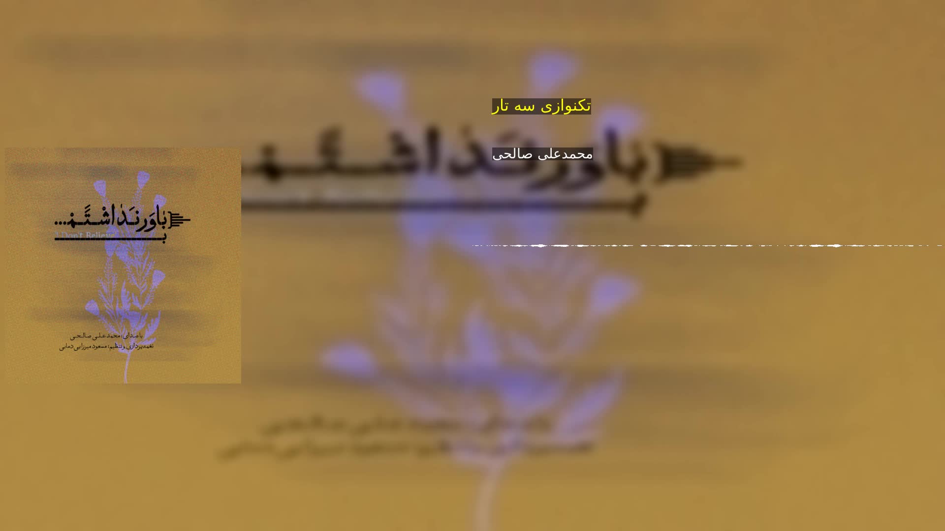 دانلود تکنوازی سه تار محمدعلی صالحی