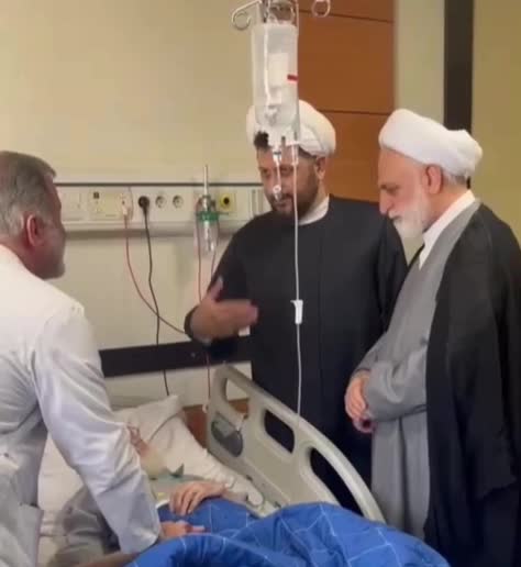   عیادت رئیس قوه قضاییه از آیت‌الله نوری همدانی