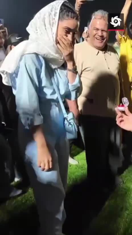   مراسم خواستگاری بازیکن اسبق پرسپولیس در جشن صعود فرد البرز