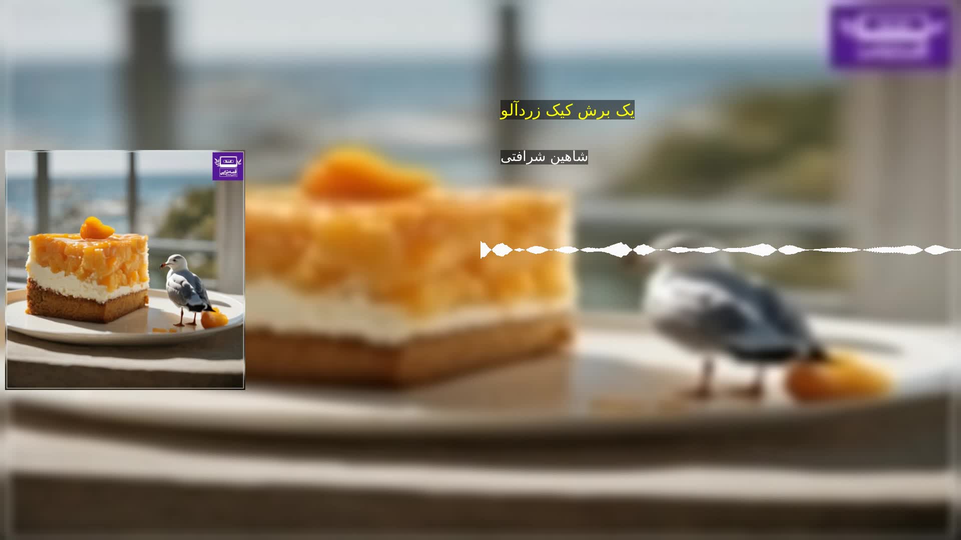 دانلود یک برش کیک زردآلو شاهین شرافتی