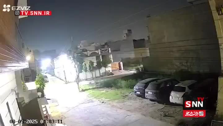   لحظه رهگیری موشک پاکستانی در آسمان هند
