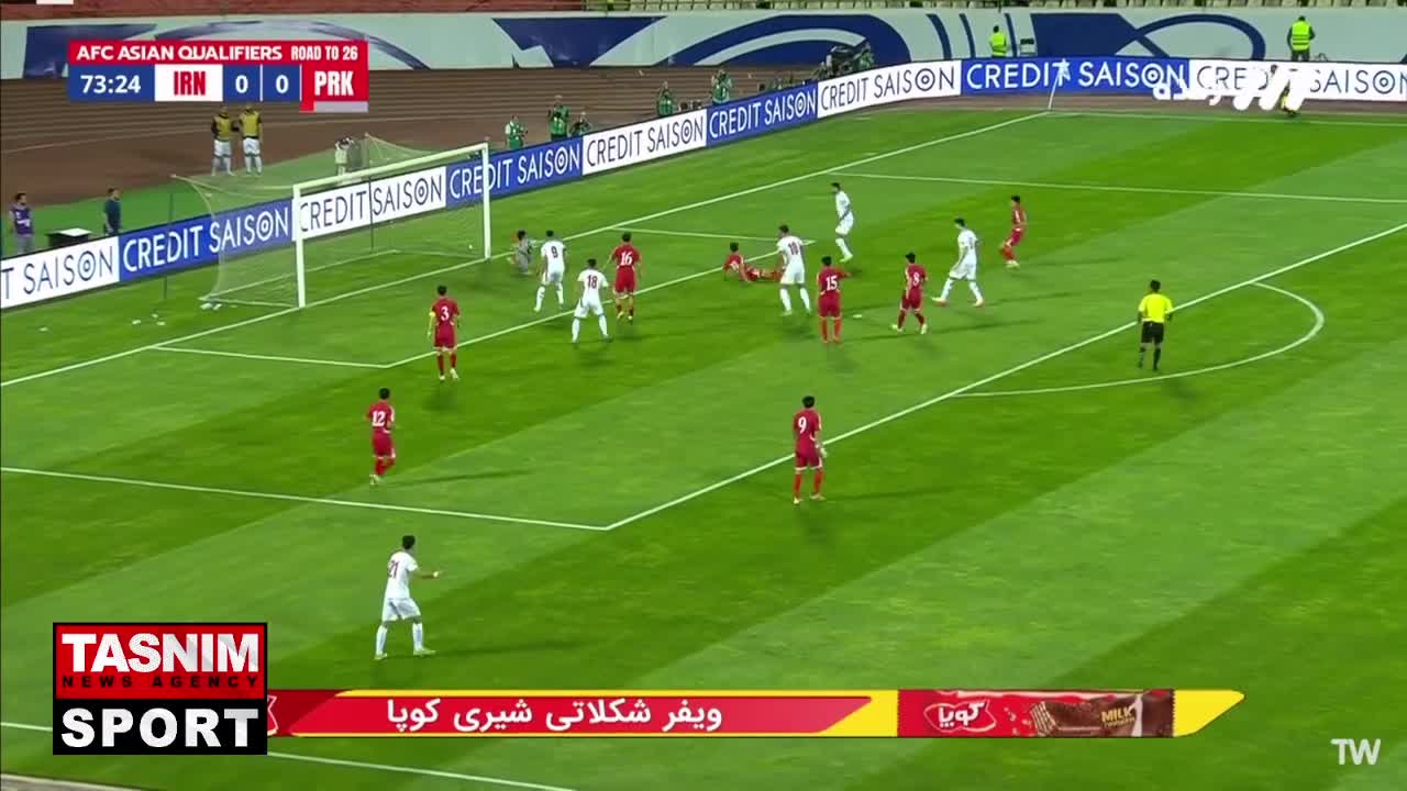    گل اول ایران به کره شمالی توسط محمدمهدی محبی