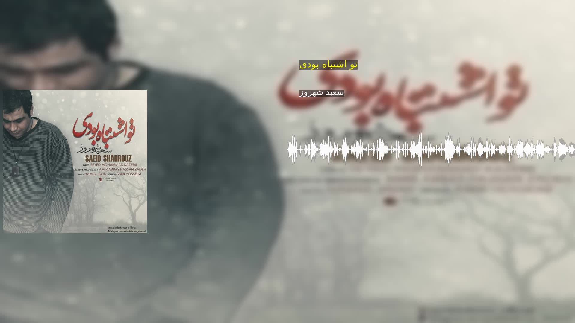 دانلود تو اشتباه بودی سعید شهروز